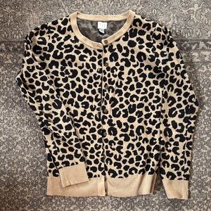 a new day Black and Tan Leopard Cardigan XS